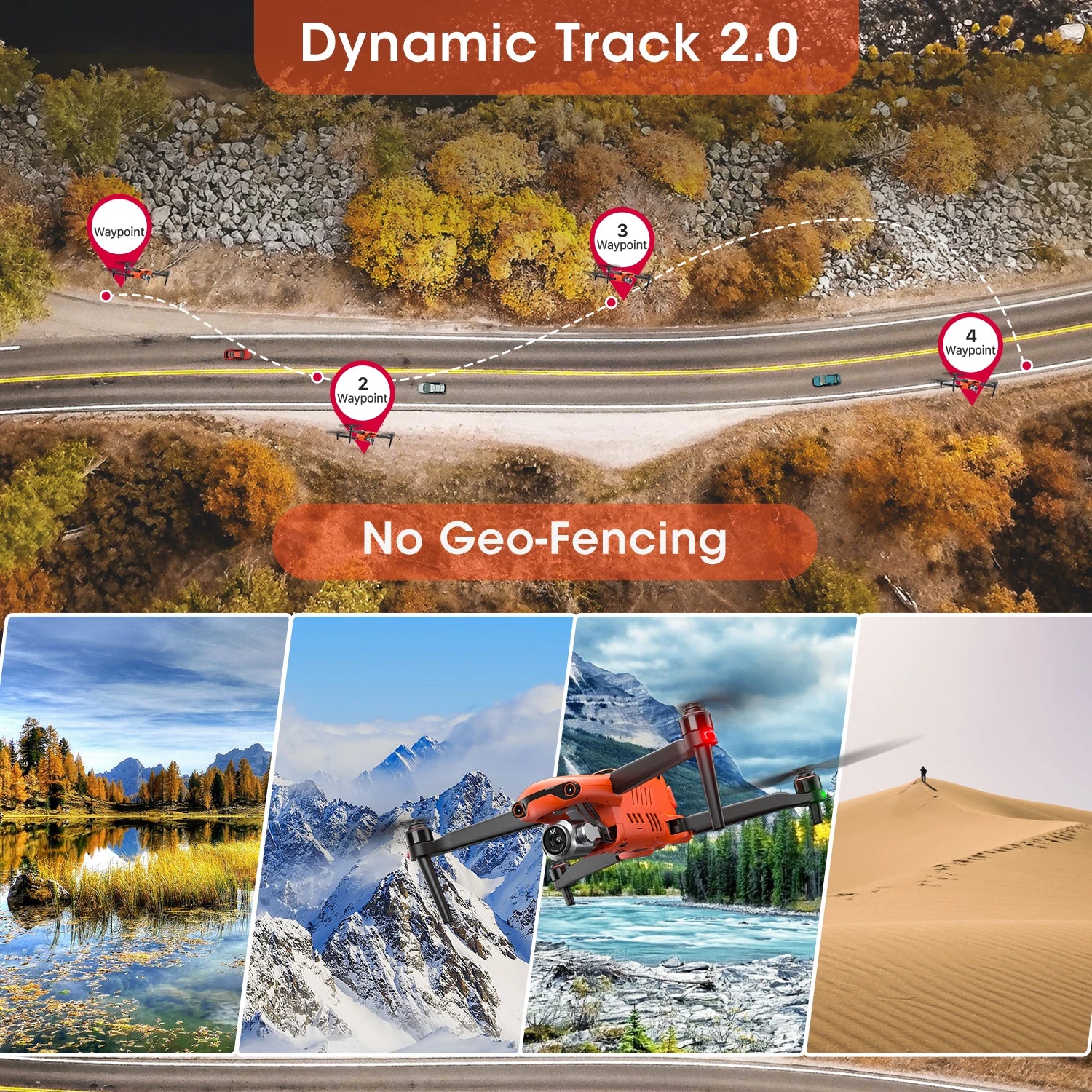 Autel Robotics EVO II Pro V3 Drone 4k Professional 1" CMOS 360° Obstacle Avoidance 12-bit A-Log with 6.4" Smart Controller