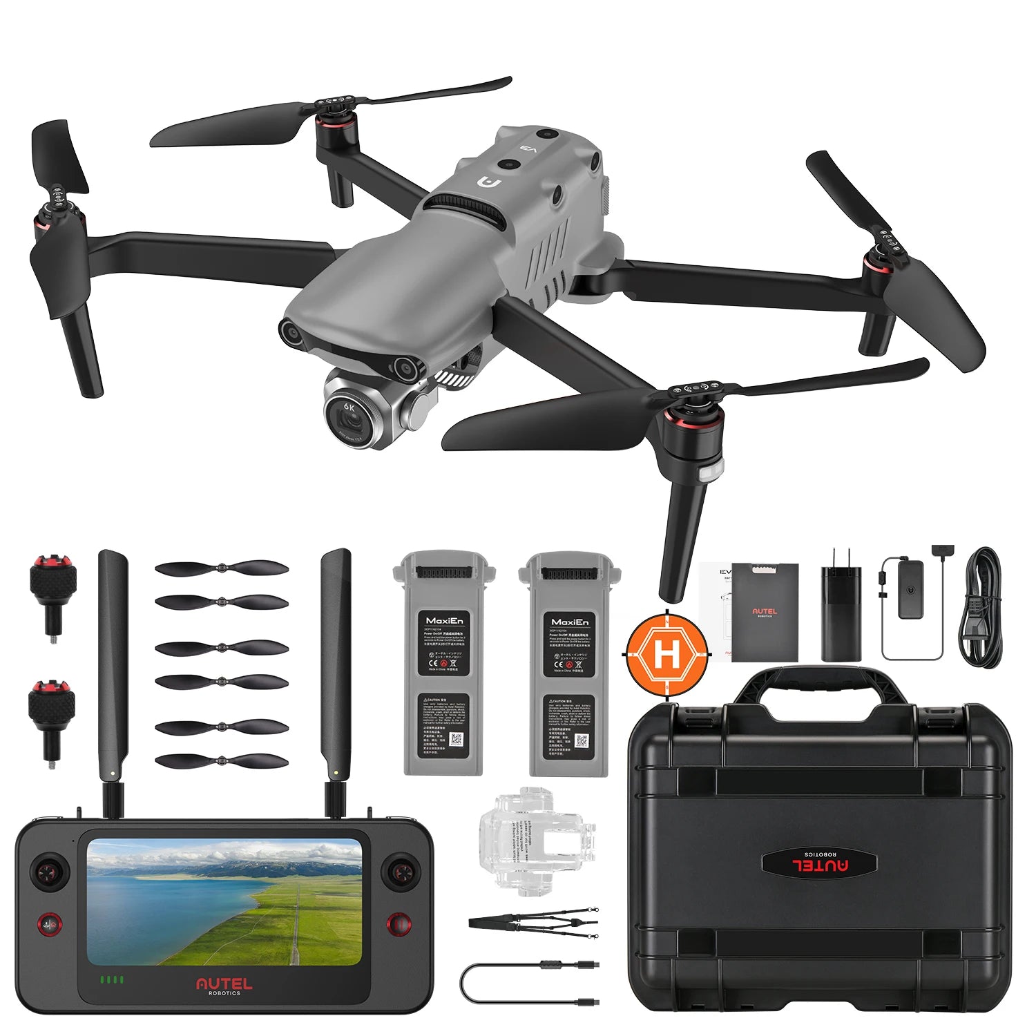Autel Robotics EVO II Pro V3 Drone 4k Professional 1" CMOS 360° Obstacle Avoidance 12-bit A-Log with 6.4" Smart Controller