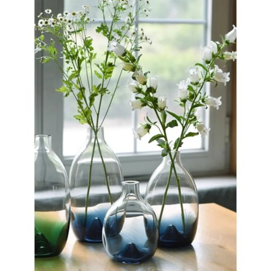 Glass Vase Modern Glass Flower vases Decorative Large Home Decor Living Room Dinning Table, Wedding Party Event Tall Tabletop S