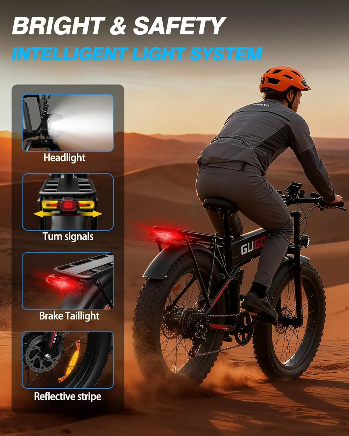 26x4.0" Fat Tire Folding Electric Bike for Adults, 3000W Peak Dual Motor Ebike for Men Women, 48V 23Ah Removable Battery (UV UL2849 && GCC Certified) ,Up to 31MPH & 60 Miles (PAS Mode), 7 Speed Gear, All Terrain Fast E Bike f