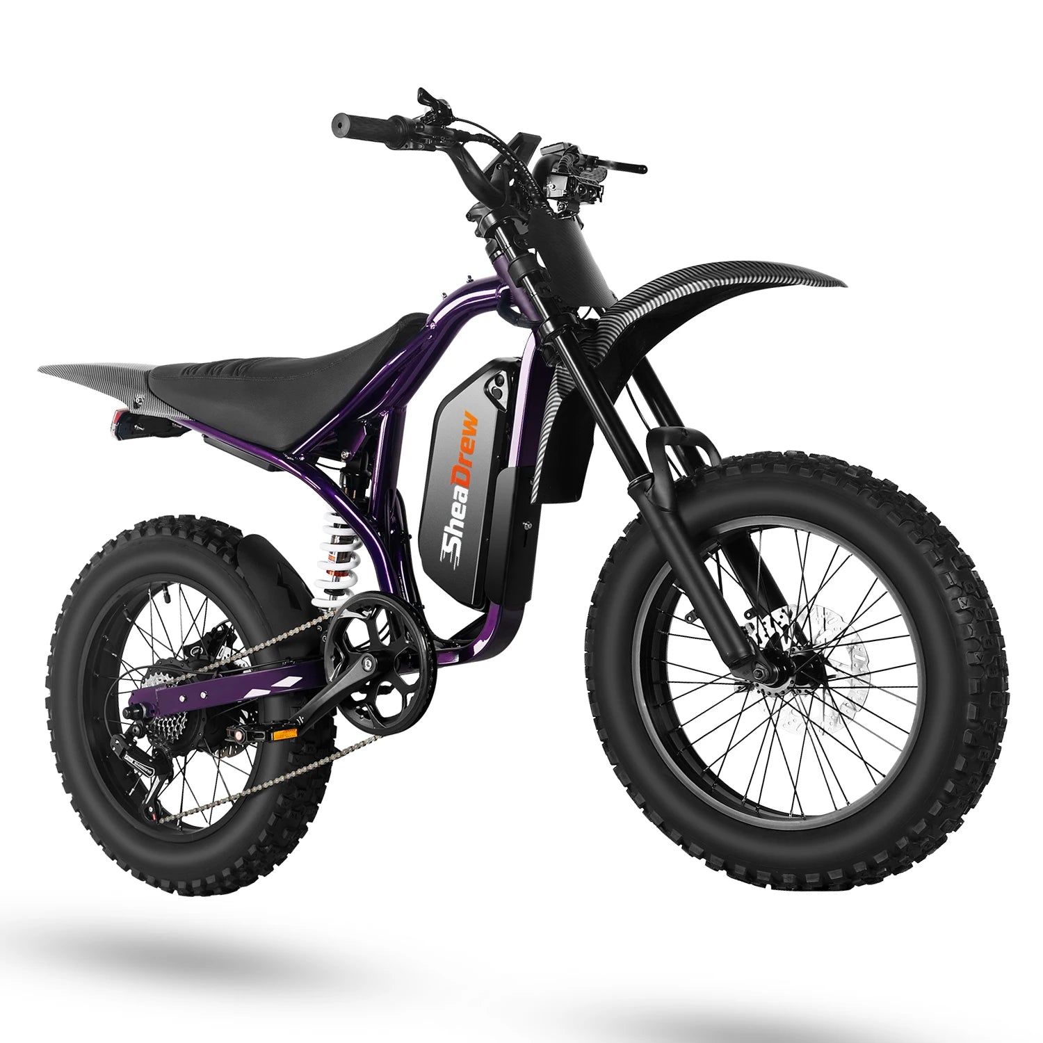 SheaDrew Electric Bike For Adult 1500W Mountain Off-Road Motorcycle 48V 15Ah Battery 20*4.0 Inch Fat Tire E-bike Bicycle