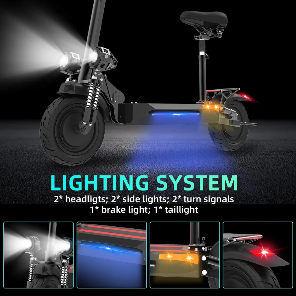 X500 Foldable Electric Scooter for Adults, 2000W Dual Motor, 40 MPH Speed, 40 Miles Long Range, Adult Commuter E Scooter