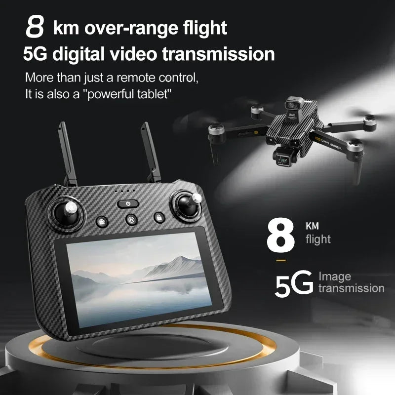 AE86 PRO MAX GPS Drone Professional 8K HD ESC Camera 5G FPV WiFi With 3-Axis Gimbal Flight 28 Minute Brushless RC Quadcopter 8KM