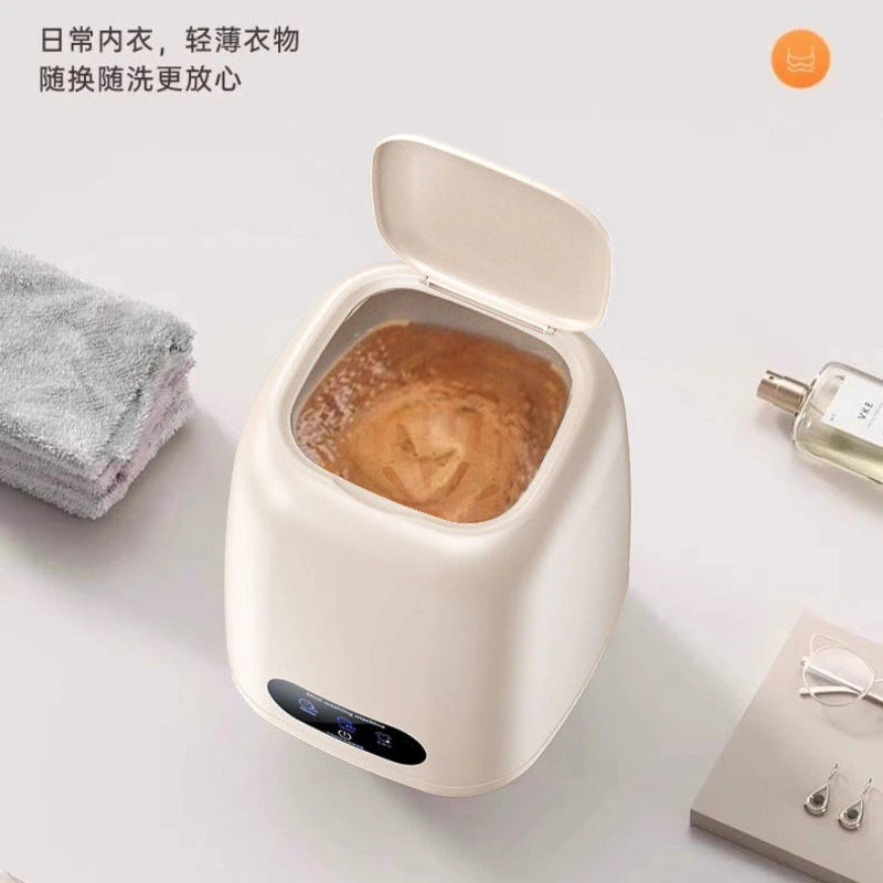Fully Automatic Underwear Socks Washing Machine, Mini Compact All-in-One Wash & Drain Personal Laundry Washer
