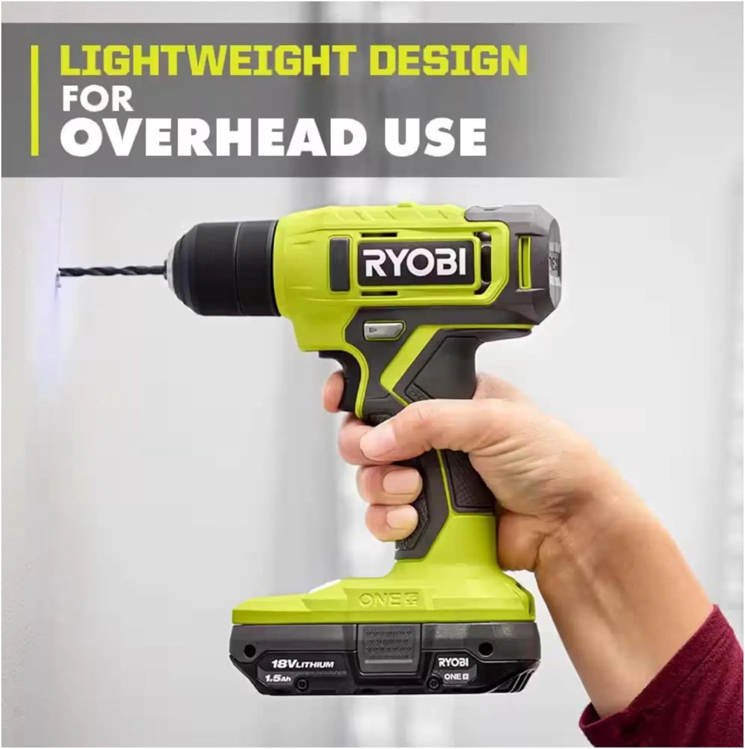 18V Cordless Drill Driver Kit with 1.5Ah Battery, Charger, Hand Tools, Drill Bits, Tool Bag, Holster, Pouch & Flashlight