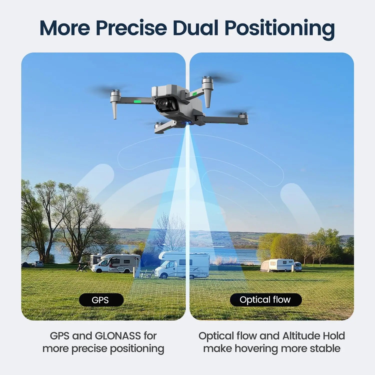 4K Camera Drone Under 250g with FPV, Auto Return, Follow Me, Foldable for Beginners - Brushless Motors & 5GHz Transmission