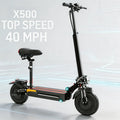 X500 Foldable Electric Scooter for Adults, 2000W Dual Motor, 40 MPH Speed, 40 Miles Long Range, Adult Commuter E Scooter