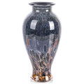 11.8" Tall and Glass Vase Beautiful Hand Blown Glass Vase Modern Art Home Decor, Wide Mouth Colorful Vases for Mantle Dining Ta